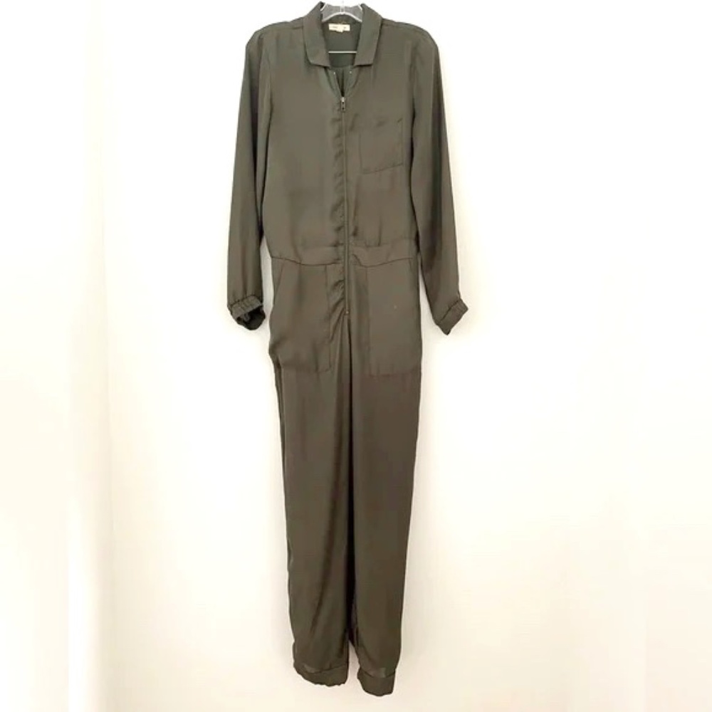 Silence + Noise jumpsuit military green size small